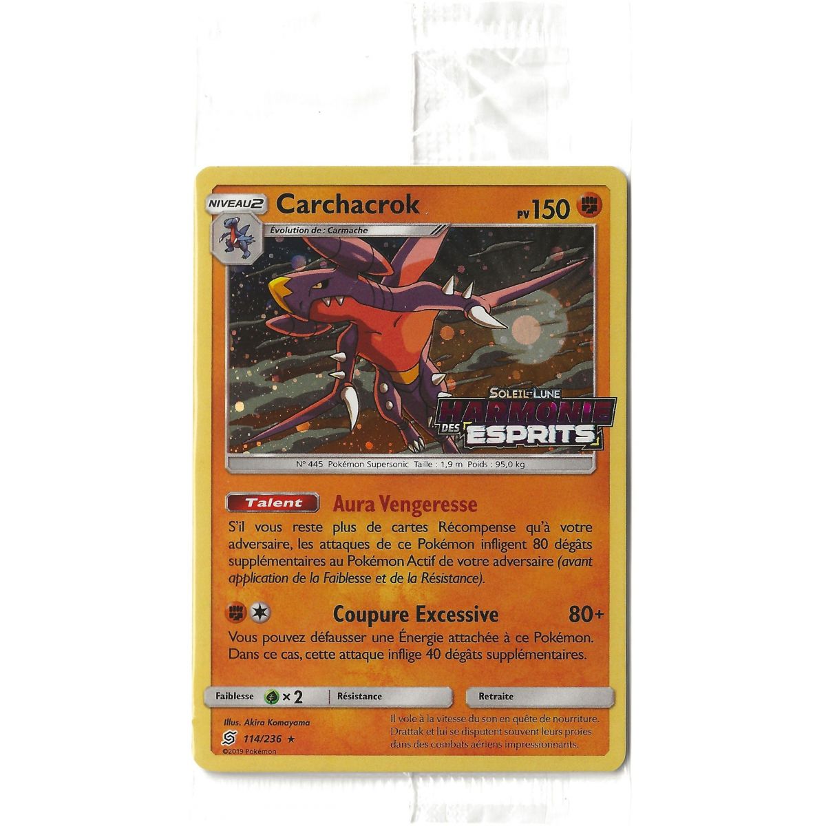 Carchacrok - Holo Rare - 114/236 - Harmonie des Esprits *SCELLE*