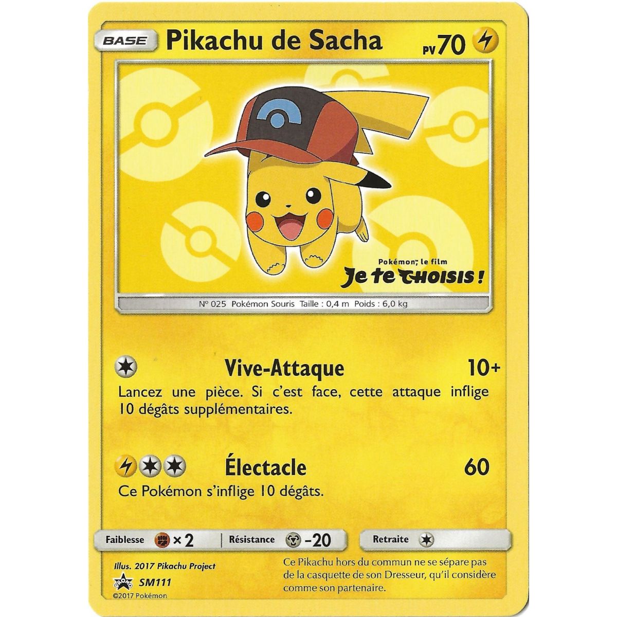 Pikachu de Sacha - Promo - SM111