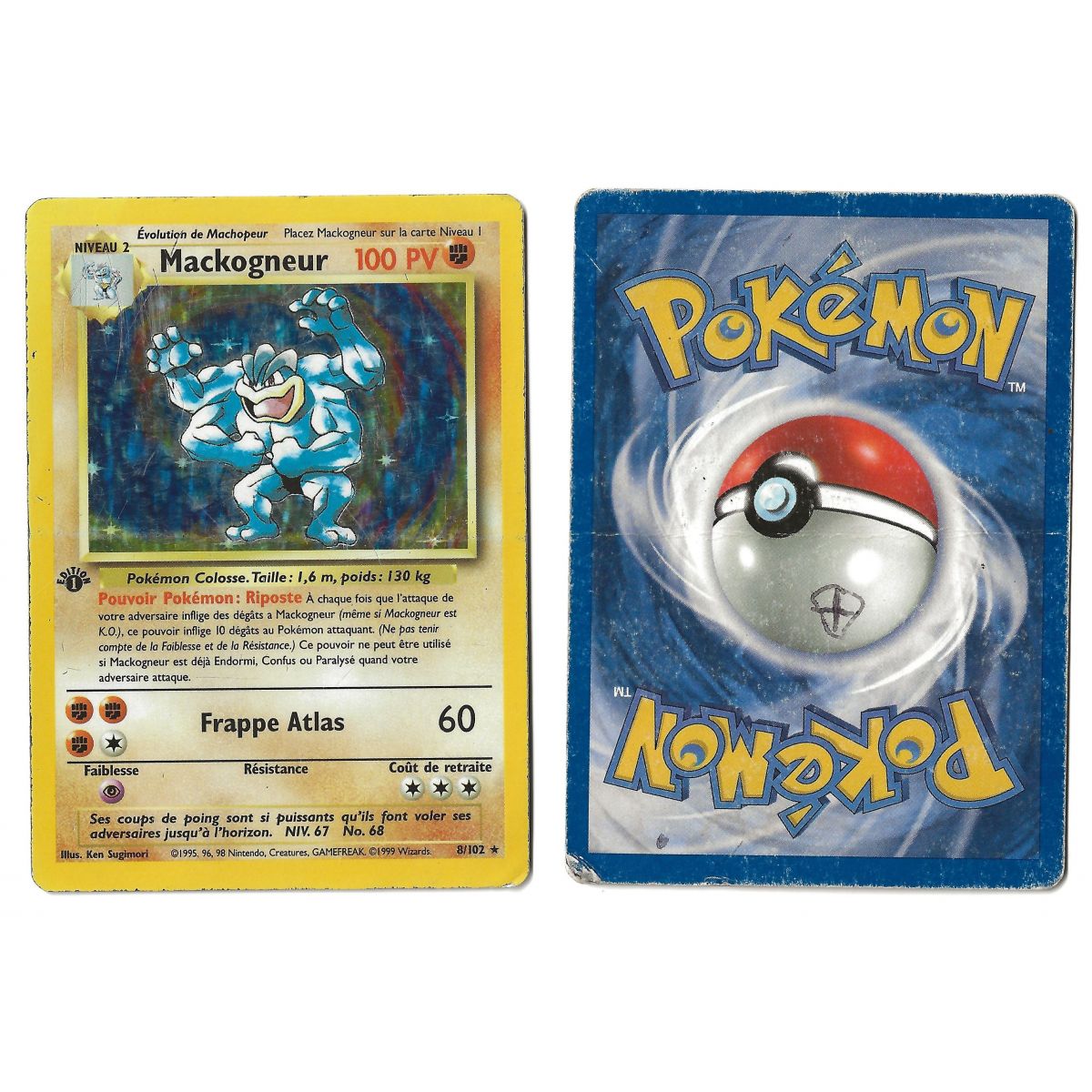 Mackogneur (2) 8/102 Set de Base Holo 1st Français Voir Scan