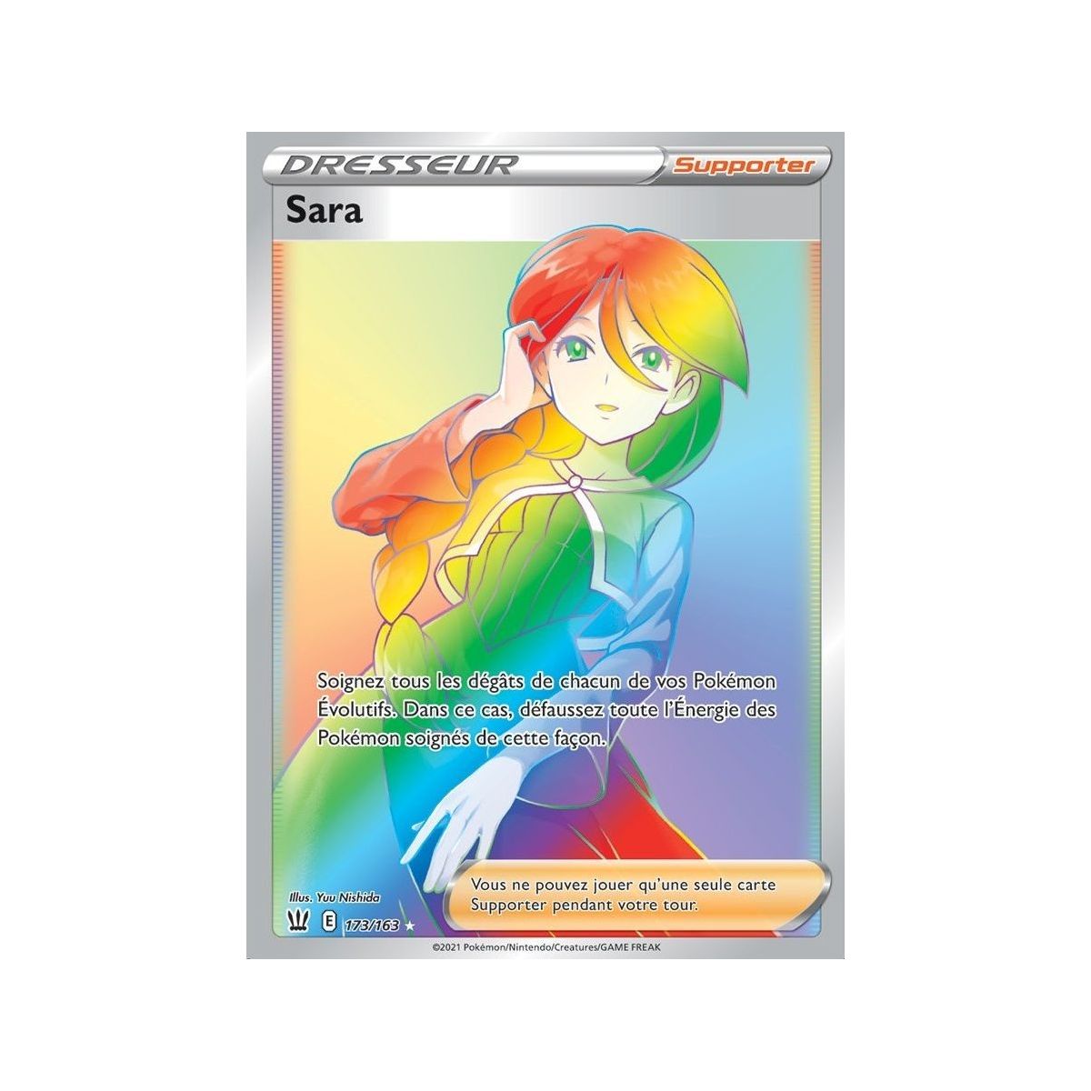 Sara - Secret Rare 173/163 - Epee et Bouclier Style de Combat