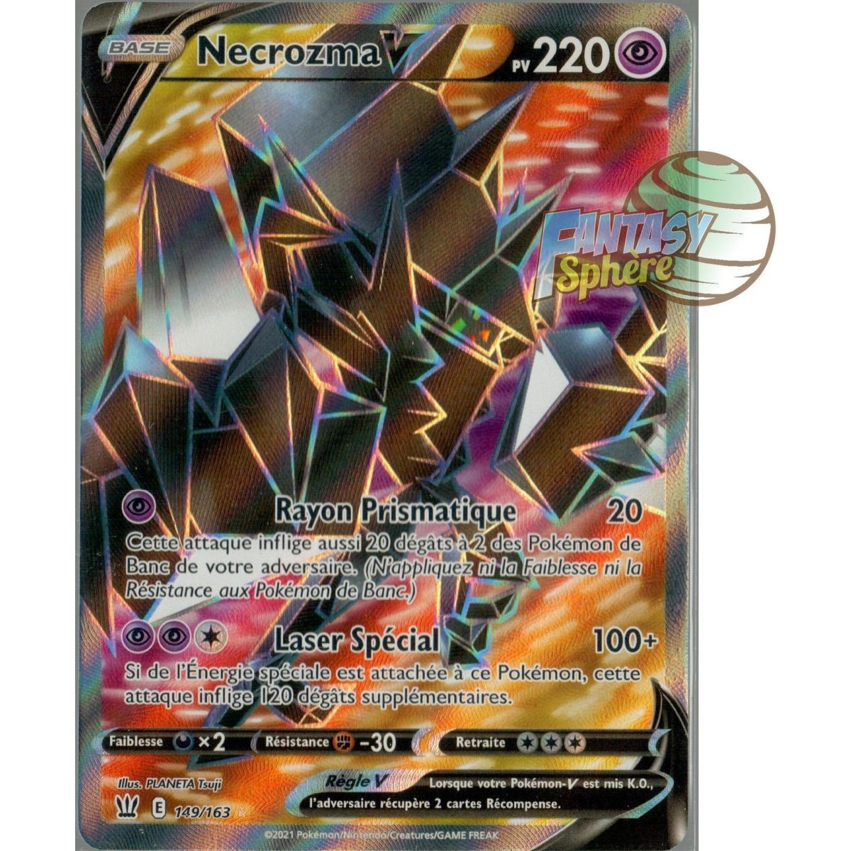 Necrozma V - Full Art Ultra Rare 149/163 - Epee et Bouclier Style de Combat