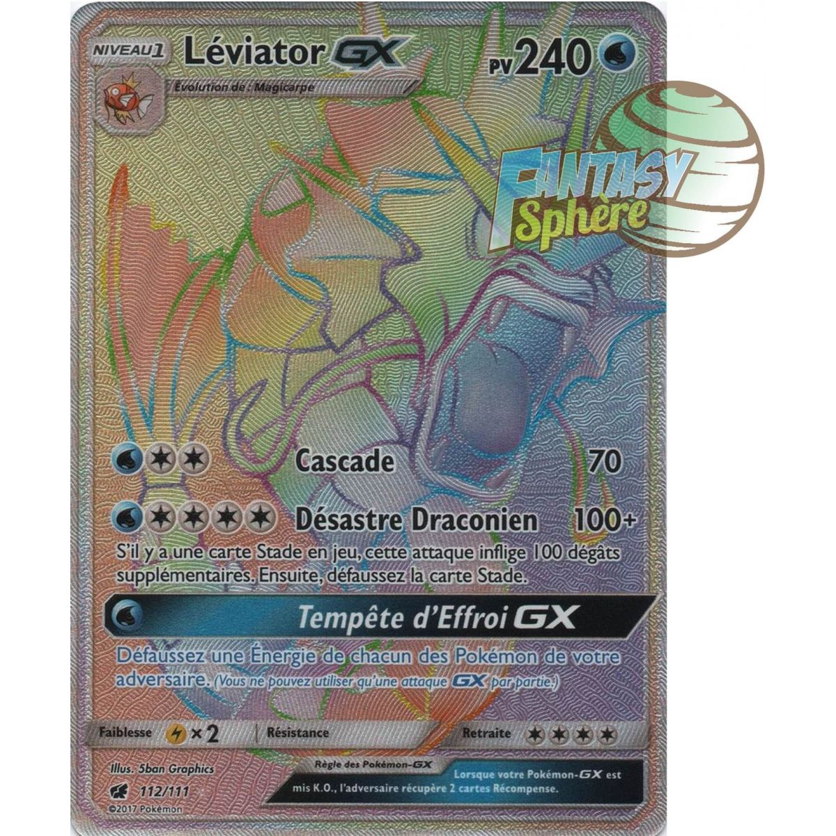 Item Léviator GX - Secret Rare 112/111 - Soleil et Lune 4 Invasion Carmin