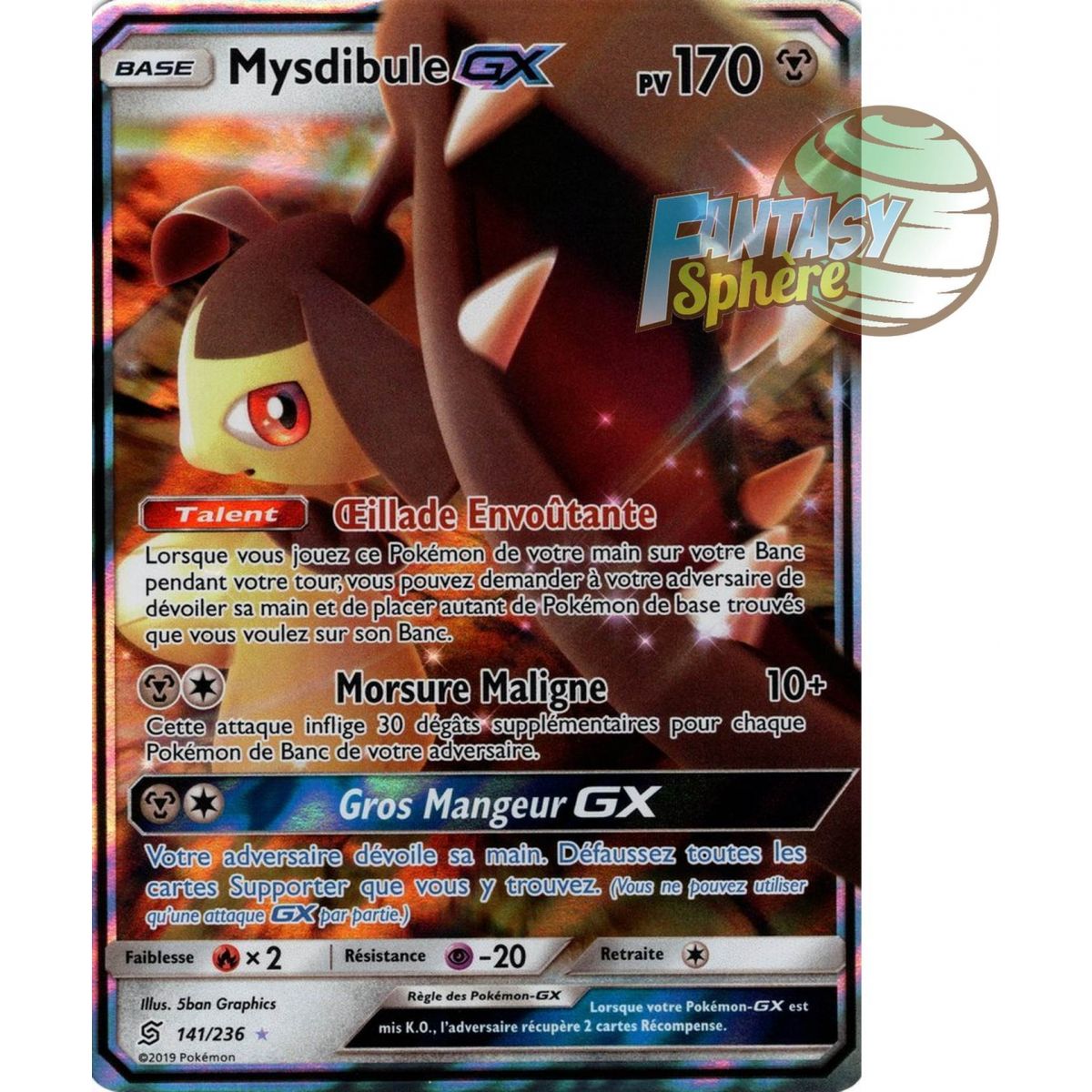 Item Mysdibule GX - Ultra Rare 141/236 - Soleil et Lune 11 Harmonie des Esprits