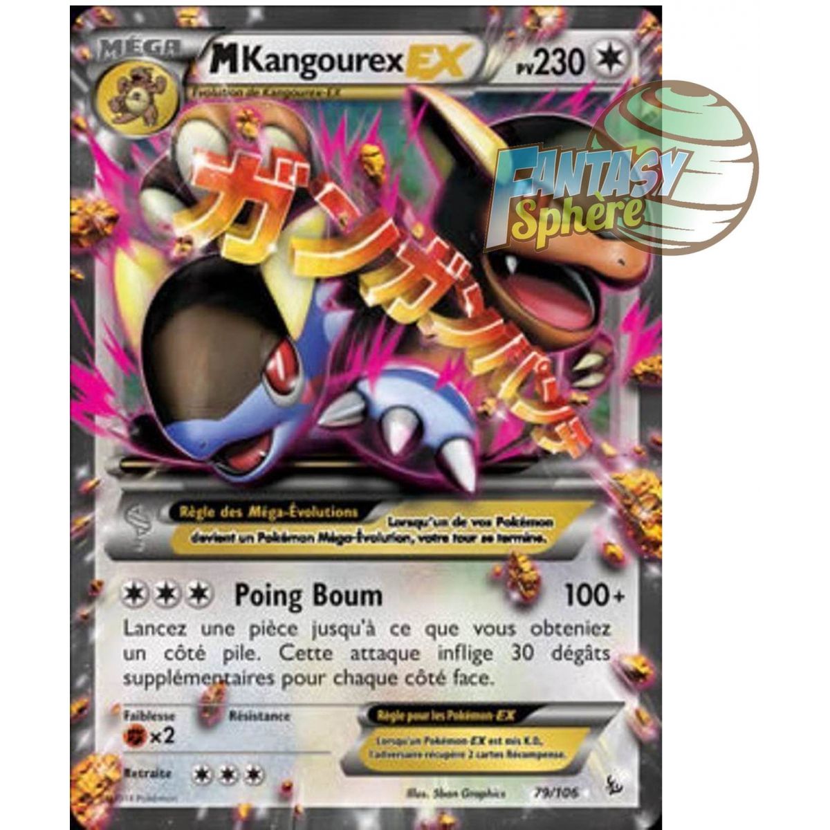 Méga Kangourex-EX - Ultra Rare 109/106 - XY 2 Étincelles