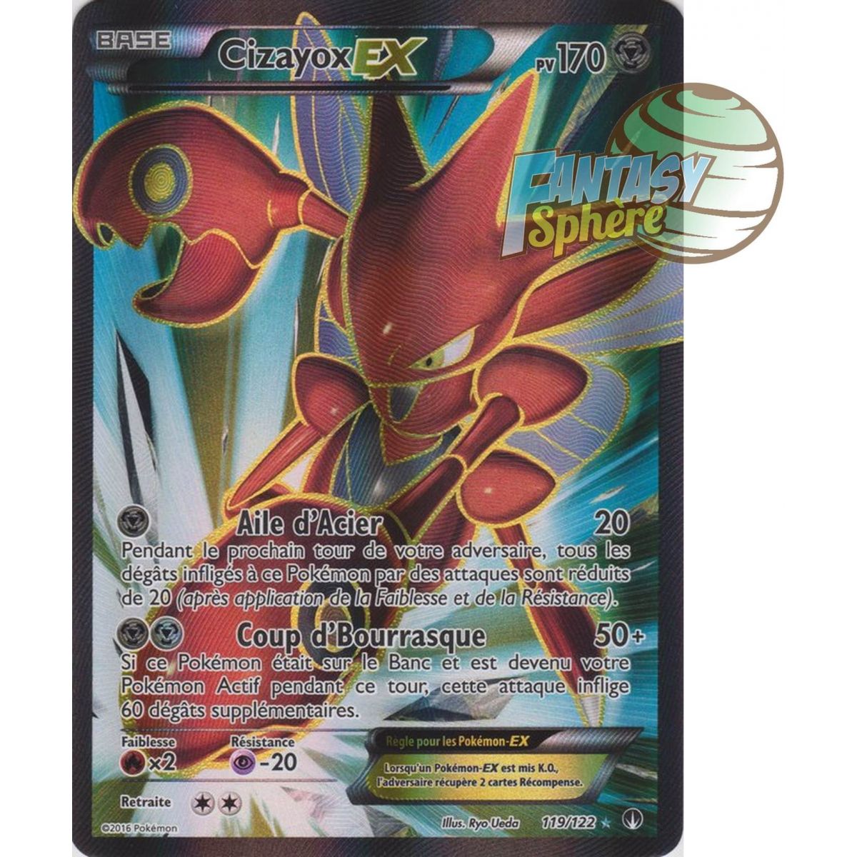 Cizayox EX - Full Art Ultra Rare  119/122 - XY 9 Rupture TURBO