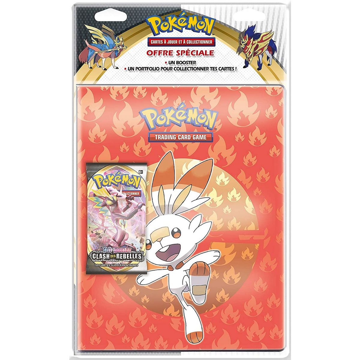 Item Portfolio 9 Cases - Pokémon + 1 Booster Epée et Bouclier - Clash des Rebelles [EB02] - FR