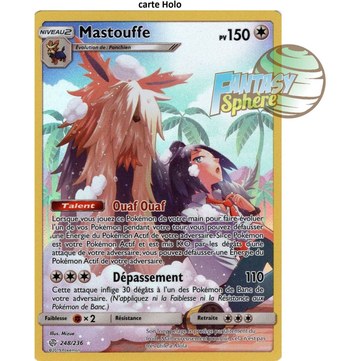 Mastouffe - Holo Rare 248/236 - Soleil et Lune 12 Éclipse Cosmique