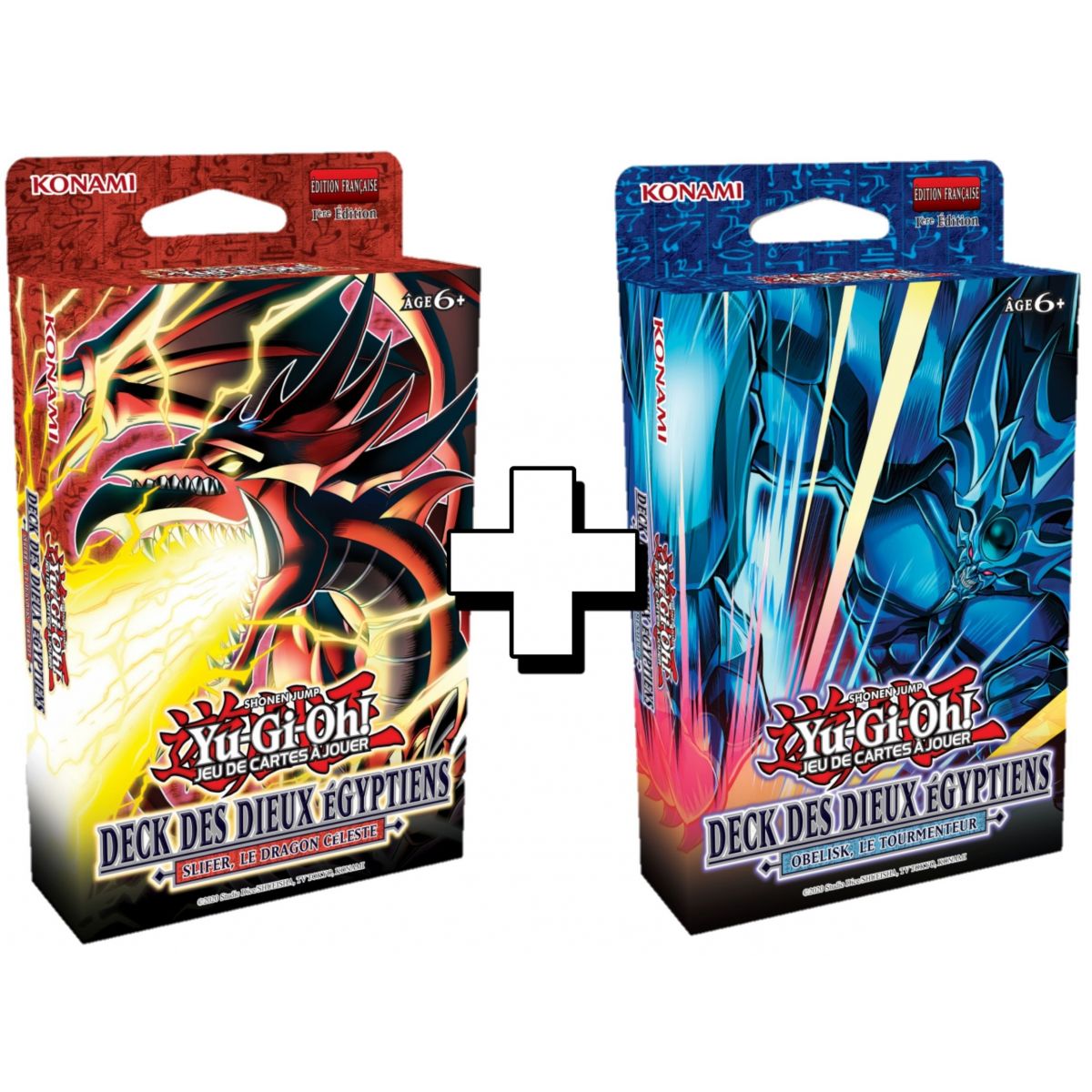 Item Yu-Gi-Oh! - Lot de 2 - Deck de Structure - Decks des Dieux Egyptiens :  Obelisk & Slifer - FR - 1er Edition