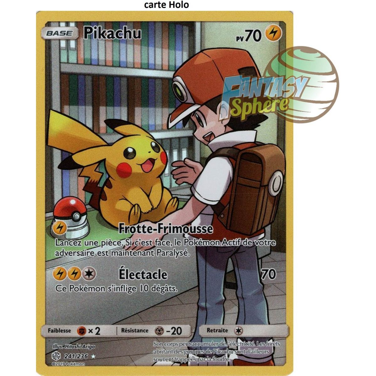 Pikachu - Holo Rare 241/236 - Soleil et Lune 12 Éclipse Cosmique