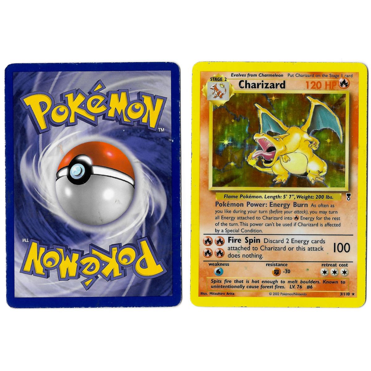 Item Charizard 3/110 Legendary Collection Holo Unlimited Anglais Voir Scan
