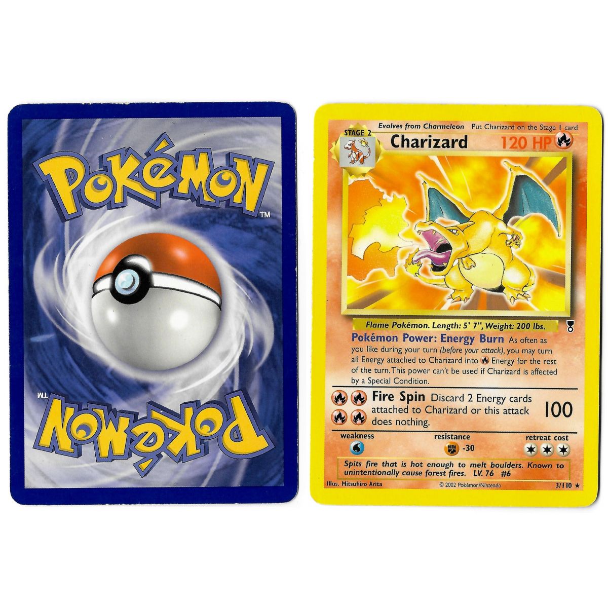 Charizard 3/110 Legendary Collection Rare Unlimited Anglais Voir Scan