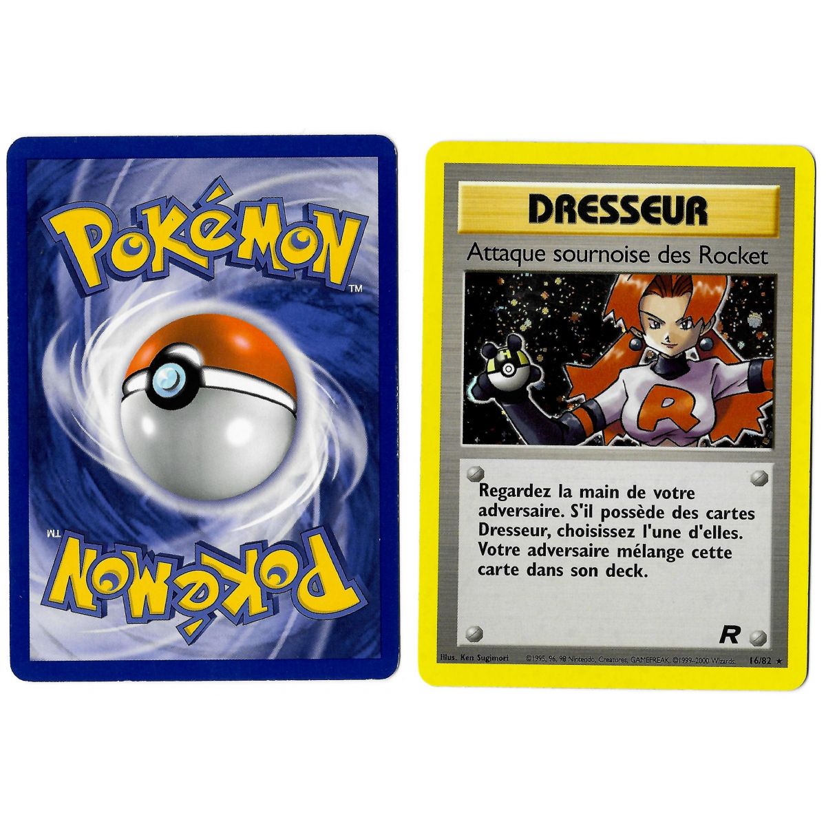 Attaque Sournoise des Rocket (1) 16/82 Team Rocket Holo Unlimited Français Voir Scan