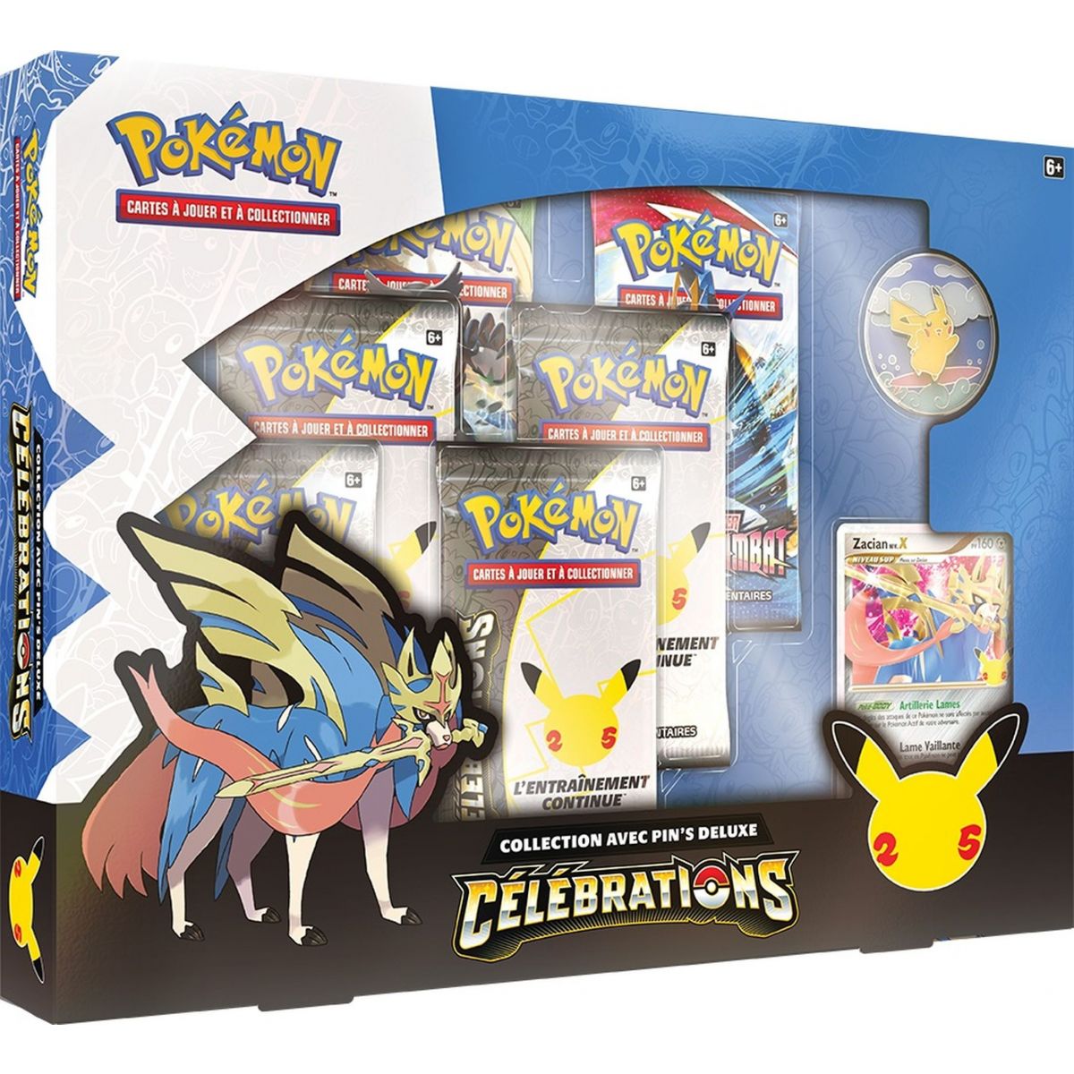 Pokémon - Coffret - Zacian Niv.X - Célébrations 25 Ans [EB07.5] - FR