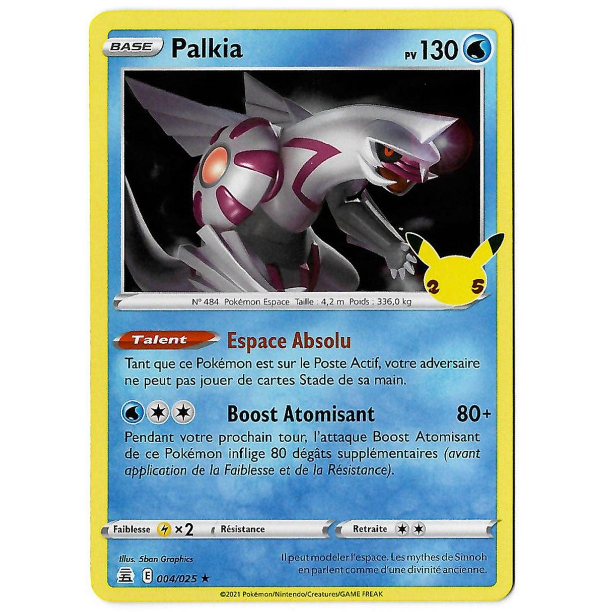 Item Palkia - Holo Rare 004/025 EB07.5 Célébrations 25 Ans