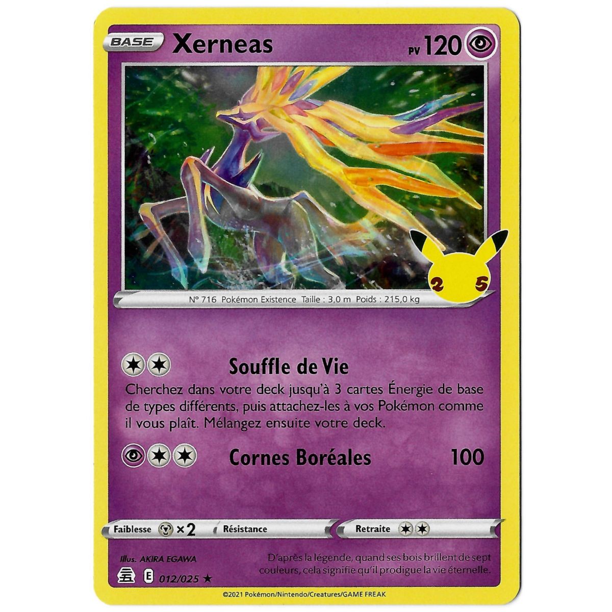 Xerneas - Holo Rare 012/025 EB07.5 Célébrations 25 Ans