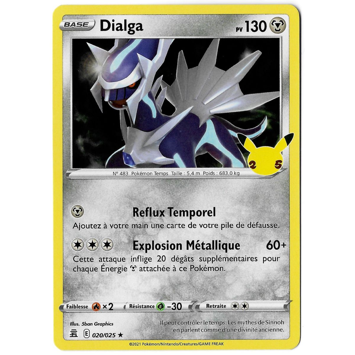 Dialga - Holo Rare 020/025 EB07.5 Célébrations 25 Ans