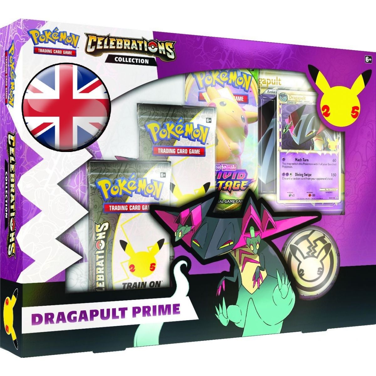 Pokémon - Coffret - Dragapult Prime - Célébrations 25 Ans [EB07.5] - ANGLAIS