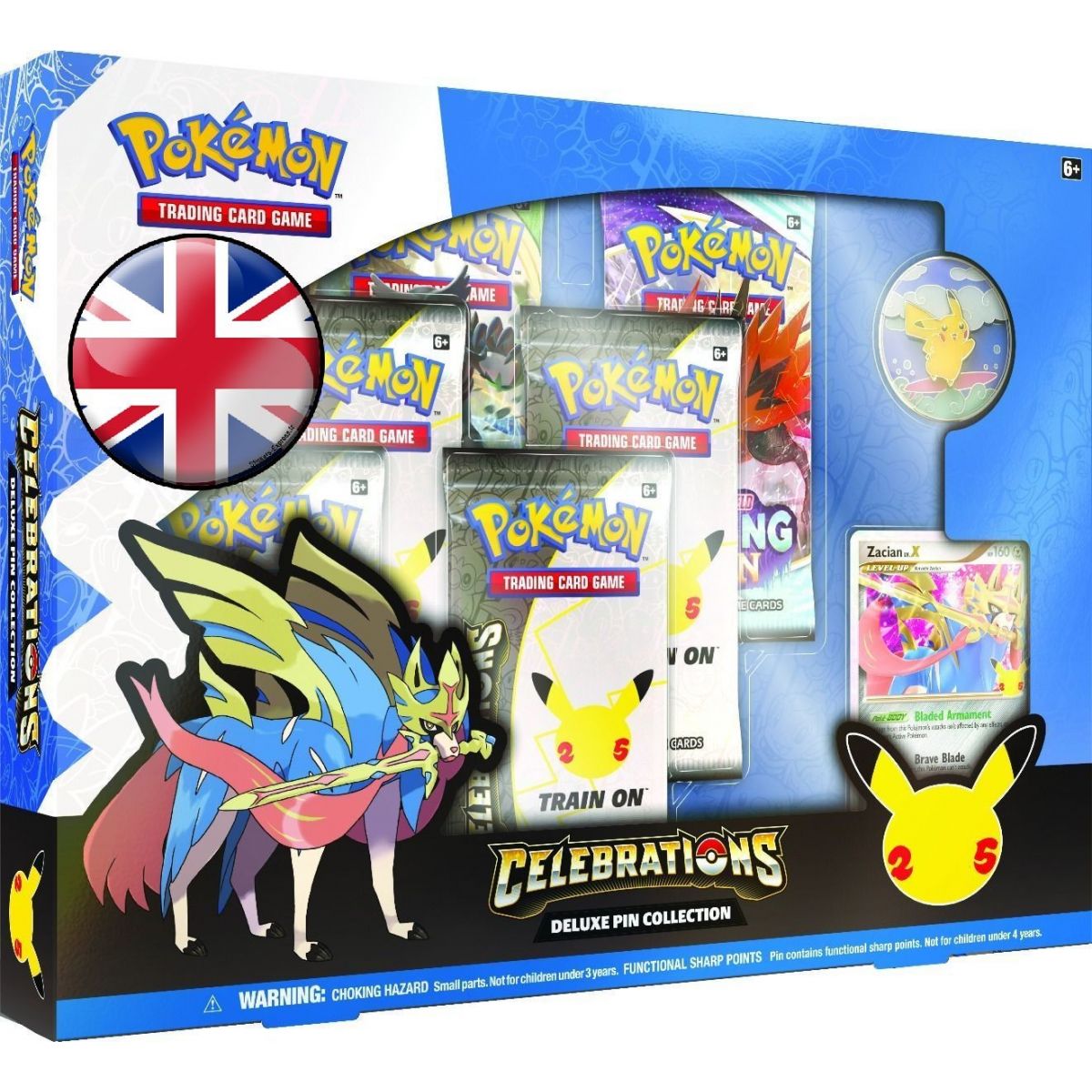 Pokémon - Coffret - Zacian LVL.X - Célébrations 25 Ans [EB07.5] - ANGLAIS