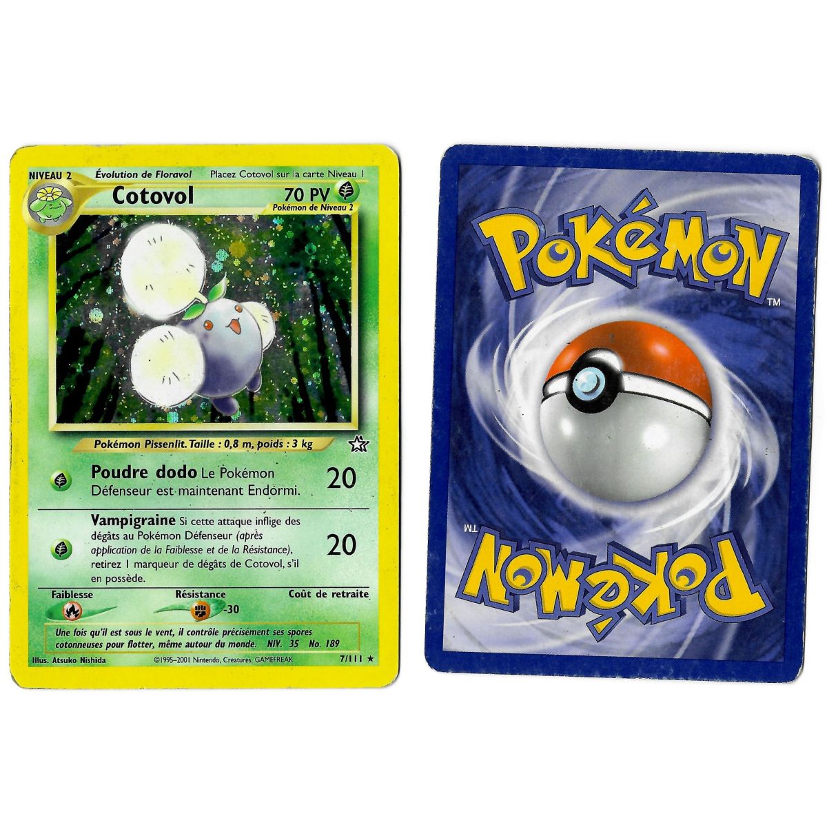 Cotovol 7/111 Neo Genesis Holo Unlimited Français Voir Scan