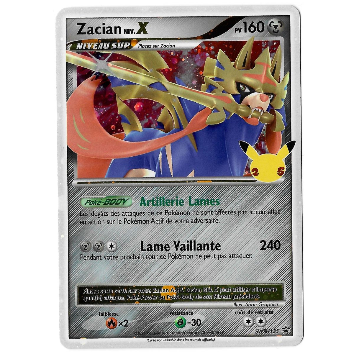 Zacian NIV.X - Ultra Rare - SWSH135