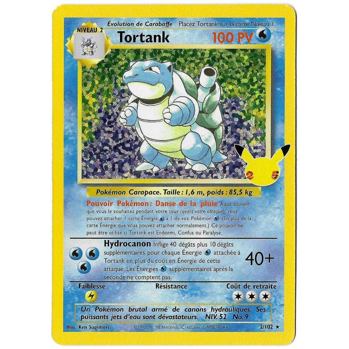 Tortank - Holo Rare 2/102 EB07.5 Célébrations 25 Ans