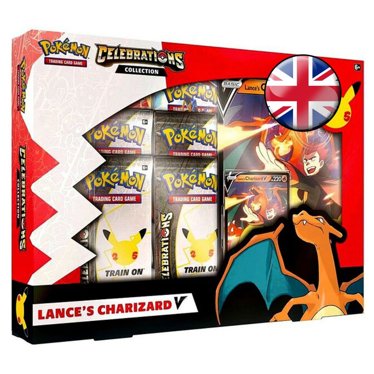 Pokémon - Coffret - Lance's Charizard V - Célébrations 25 Ans [EB07.5] - ANGLAIS