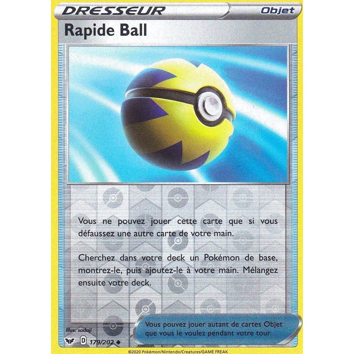 Rapide Ball - Reverse 179/202 EB01 Epée et Bouclier