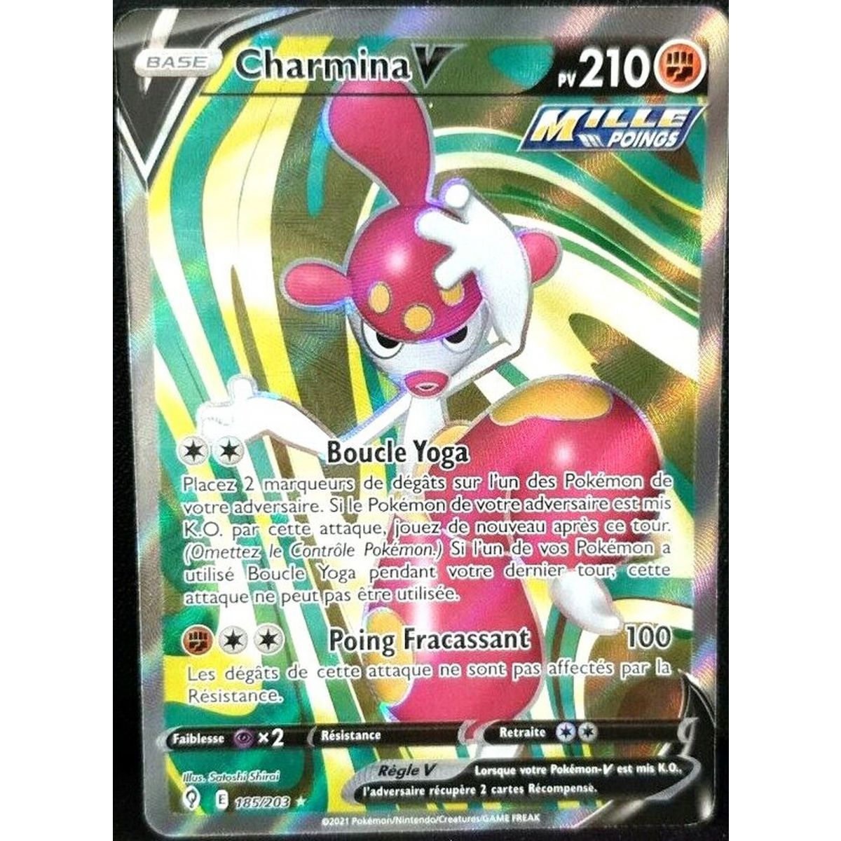 Charmina V - Full Art Ultra Rare 185/203 - Epee et Bouclier Evolution Celeste