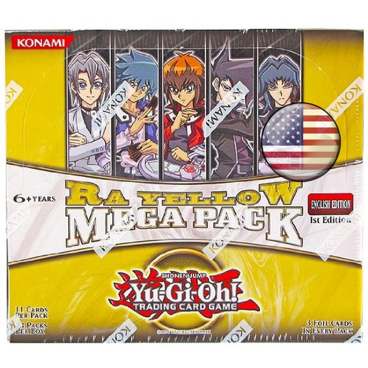 Yu-Gi-Oh! - Display - Boite de 24 Boosters - Ra Yellow Mega Pack - 1st Edition - Americain US