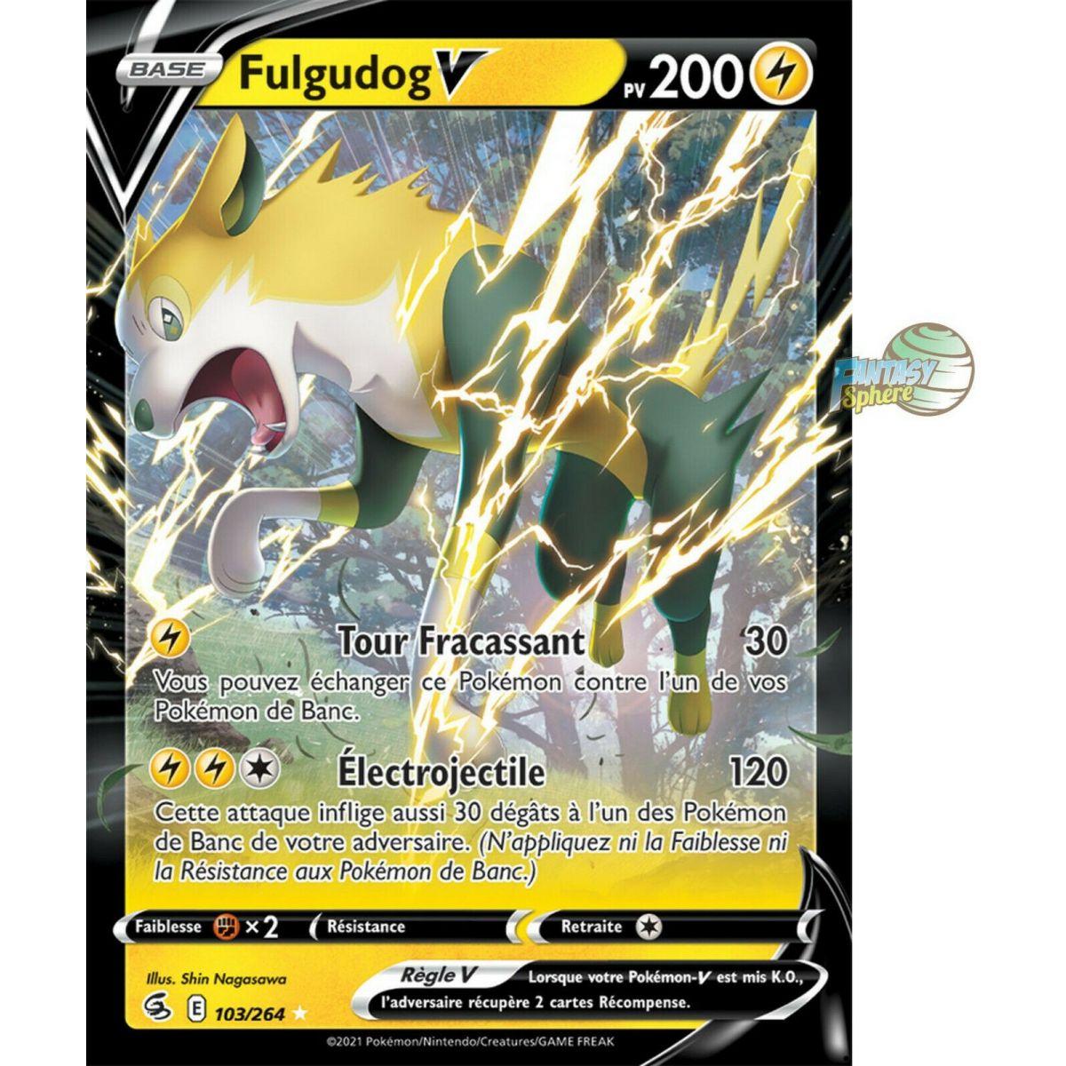 Fulgudog V - Ultra Rare 103/264 - EB08 Epee et Bouclier Poing de Fusion