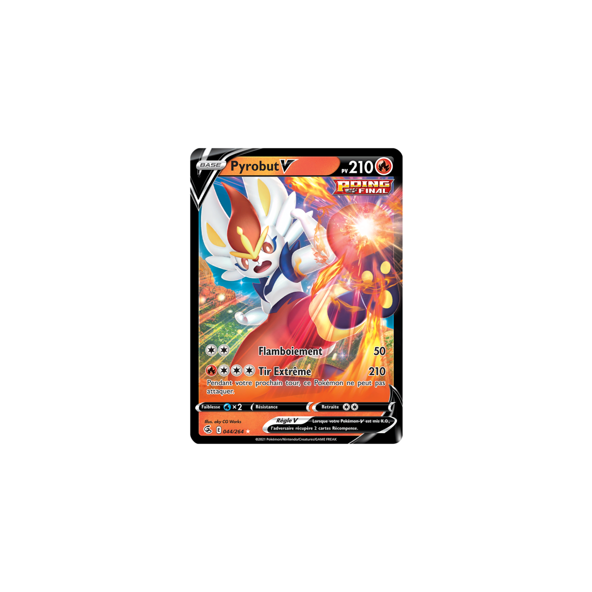 Pyrobut V - Ultra Rare 44/264 - Epee et Bouclier Poing de Fusion