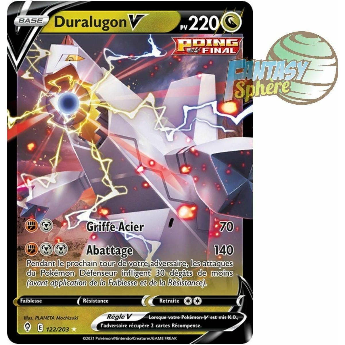 Duralugon V - Ultra Rare 122/203 - Epee et Bouclier Evolution Celeste