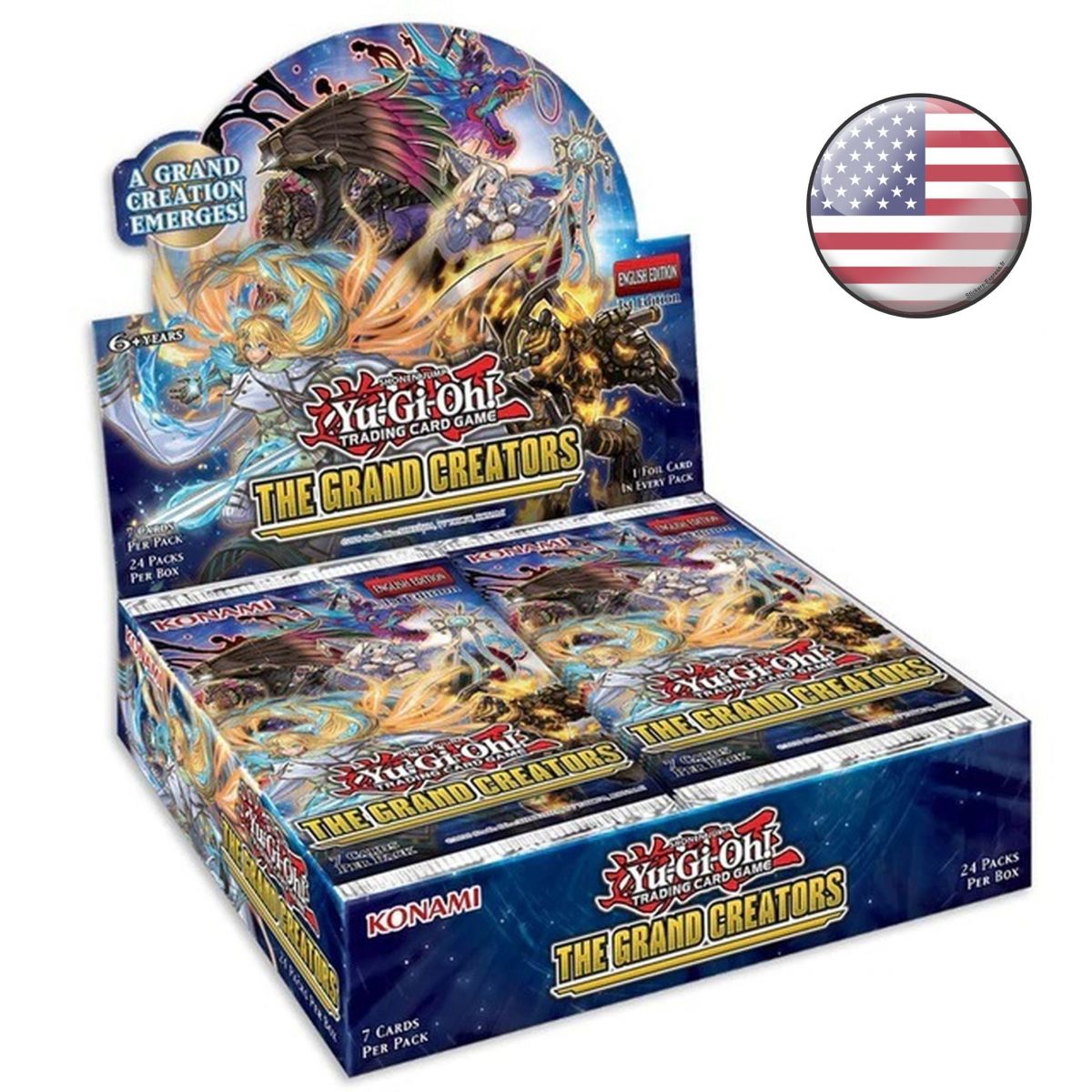 Yu-Gi-Oh! - Display - Boite de 24 Boosters - Les Grands Créateurs - Americain US