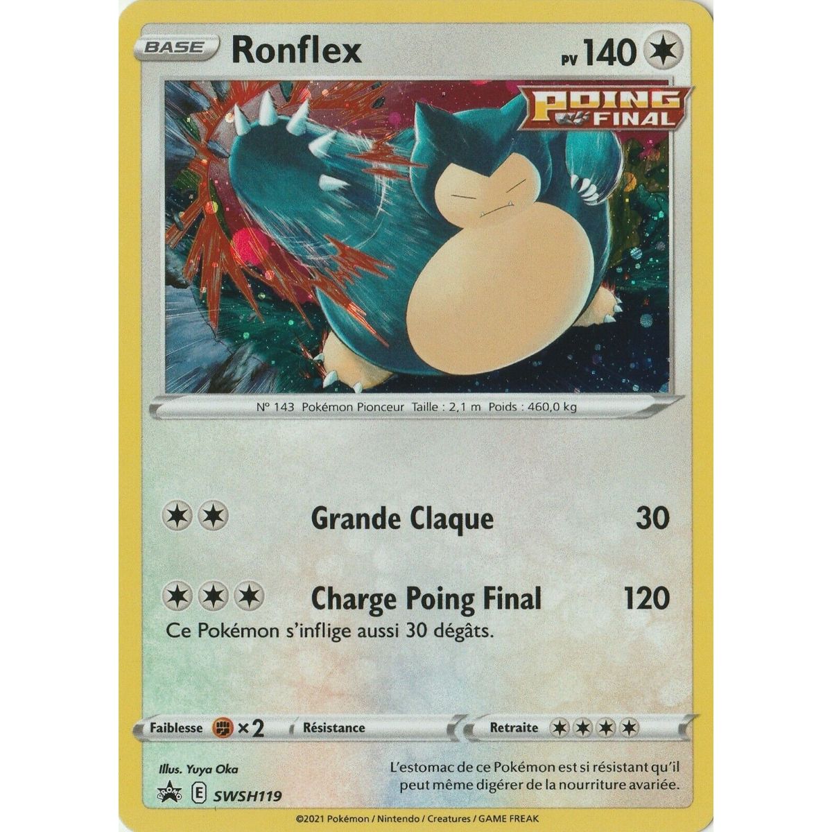 Pokémon - Ronflex - Holo Rare 55/78 - Epee et Bouclier Pokemon Go