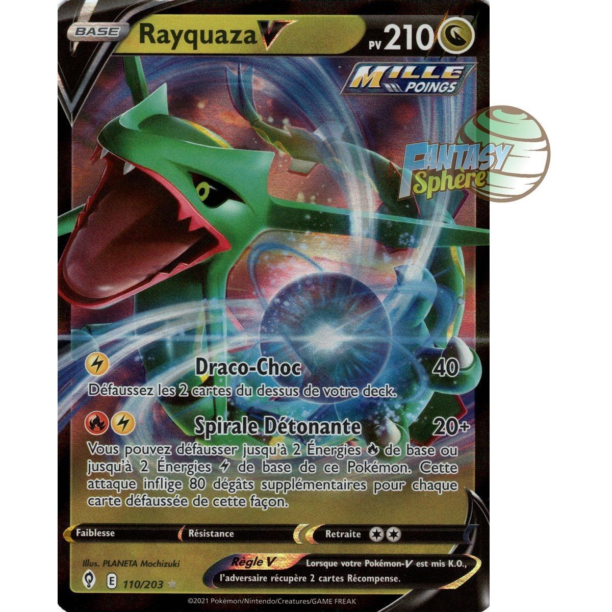 Rayquaza V - Ultra Rare 110/203 - Epee et Bouclier Evolution Celeste