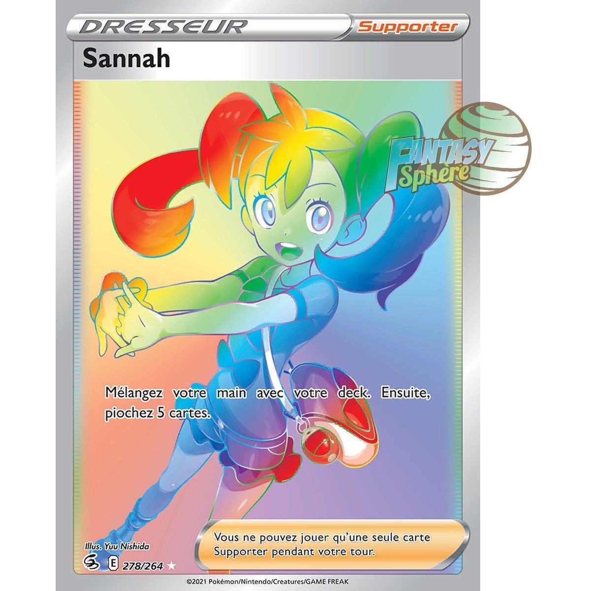 Item Sannah - Secret Rare 278/264 - Epee et Bouclier Poing de Fusion