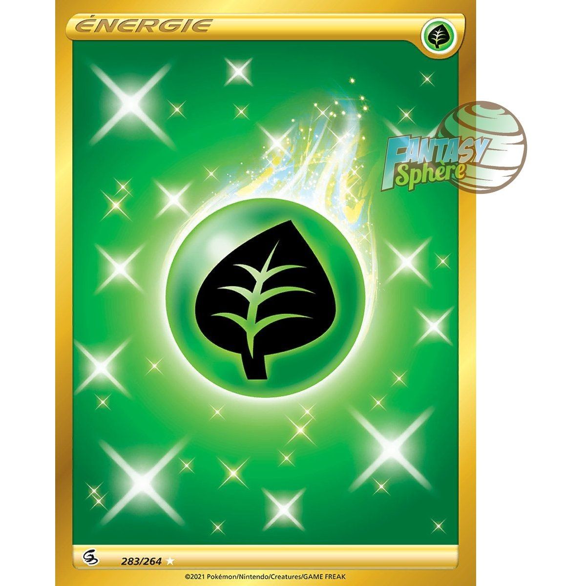 Énergie Plante - Secret Rare 283/264 - Epee et Bouclier Poing de Fusion