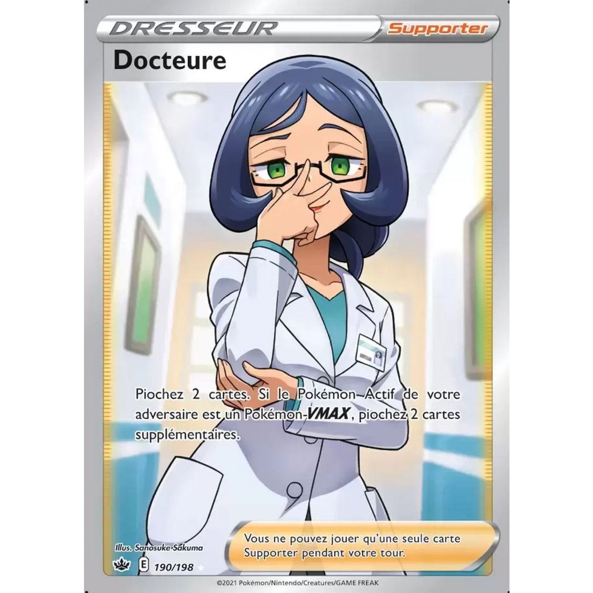 Docteure - Full Art Ultra Rare 190/198 - Epee et Bouclier Regne de Glace