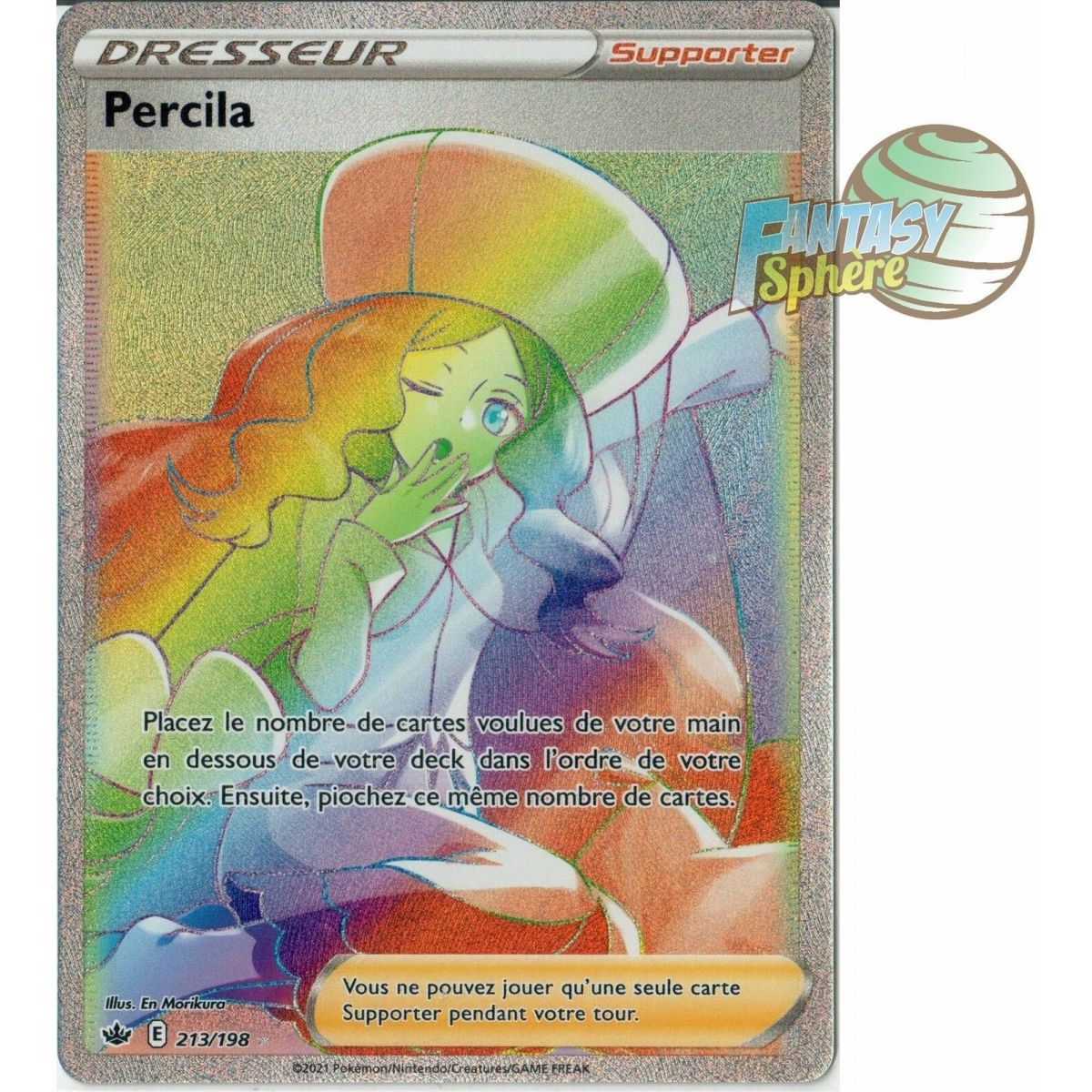 Percila - Secret Rare 213/198 - Epee et Bouclier Regne de Glace