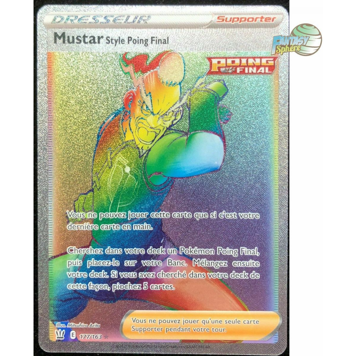 Mustar Style Poing Final - Secret Rare 177/163 - Epee et Bouclier Style de Combat