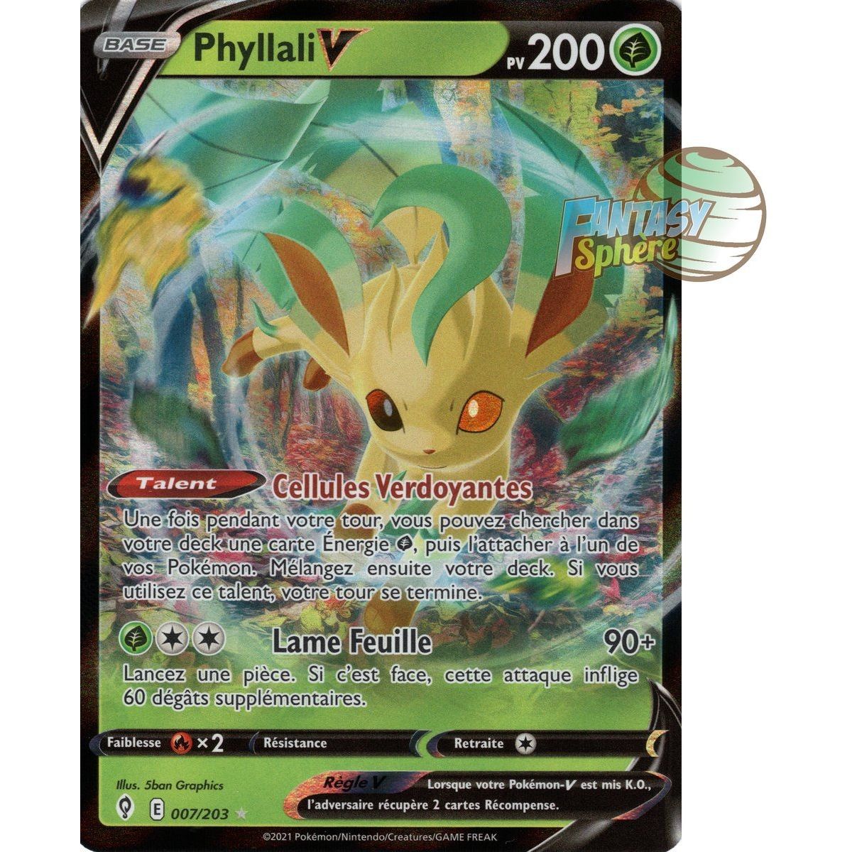 Phyllali V - Ultra Rare 7/203 - Epee et Bouclier Evolution Celeste