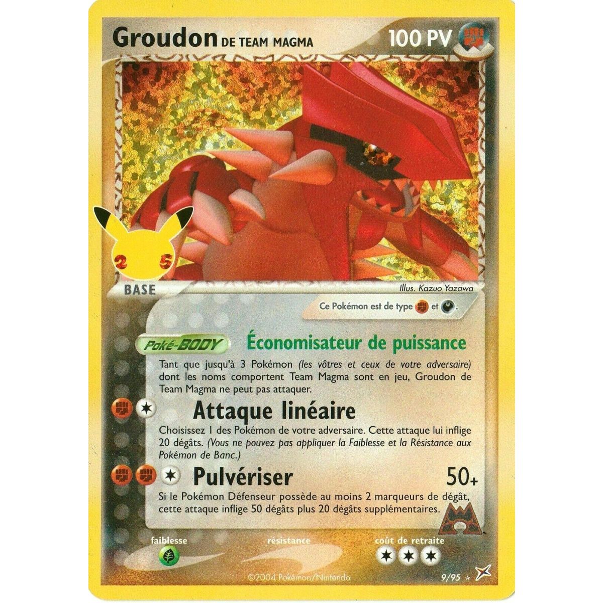 Item Groudon de Team Magma - Holo Rare 9/95 EB07.5 Célébrations 25 Ans