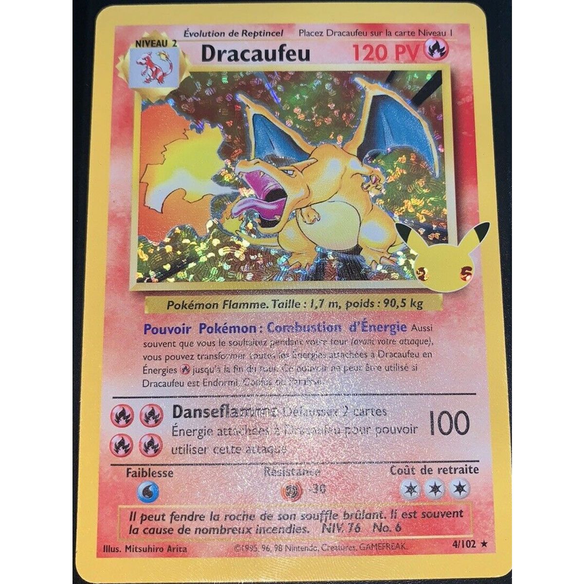 Dracaufeu - Holo Rare 4/102 EB07.5 Célébrations 25 Ans