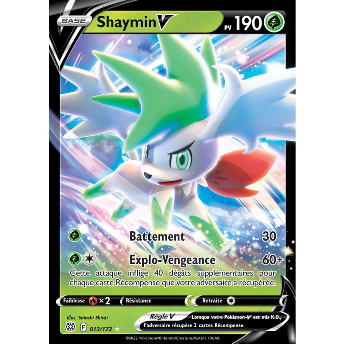 Shaymin - Ultra Rare 013/172 - EB09 Epee et Bouclier Stars Etincelantes