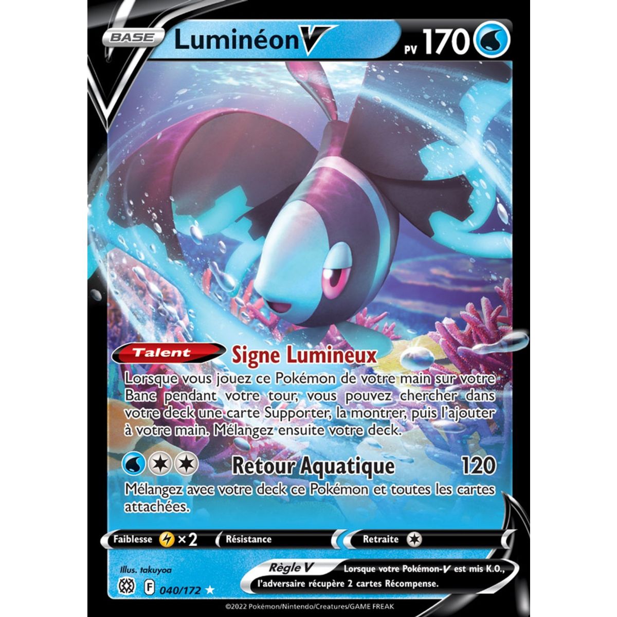 Luminéon V - Ultra Rare 040/172 - EB09 Epee et Bouclier Stars Etincelantes