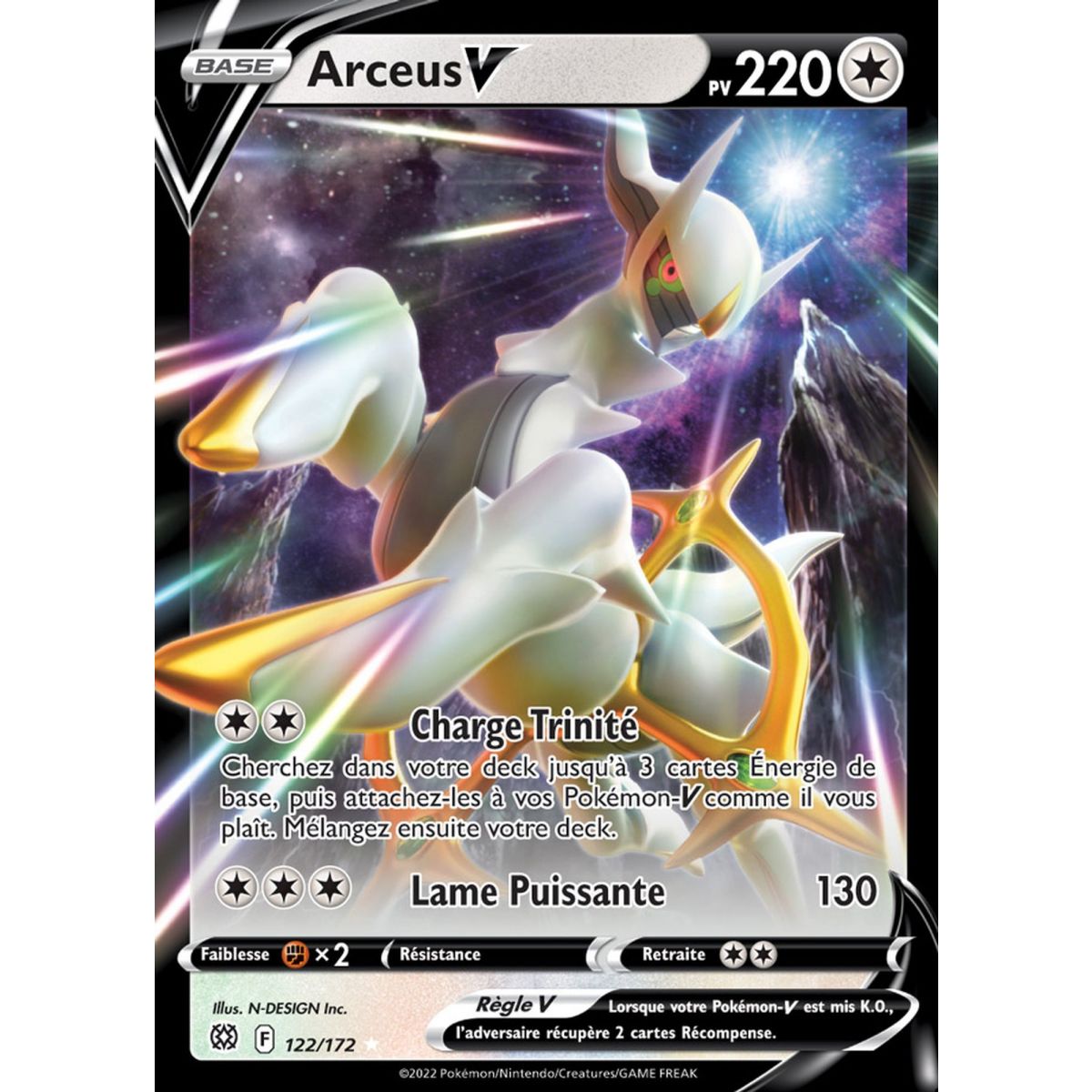 Arceus V - Ultra Rare 122/172 - EB09 Epee et Bouclier Stars Etincelantes