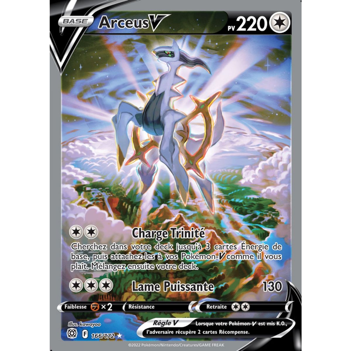 Arceus V - Full Art Ultra Rare 166/172 - EB09 Epee et Bouclier Stars Etincelantes