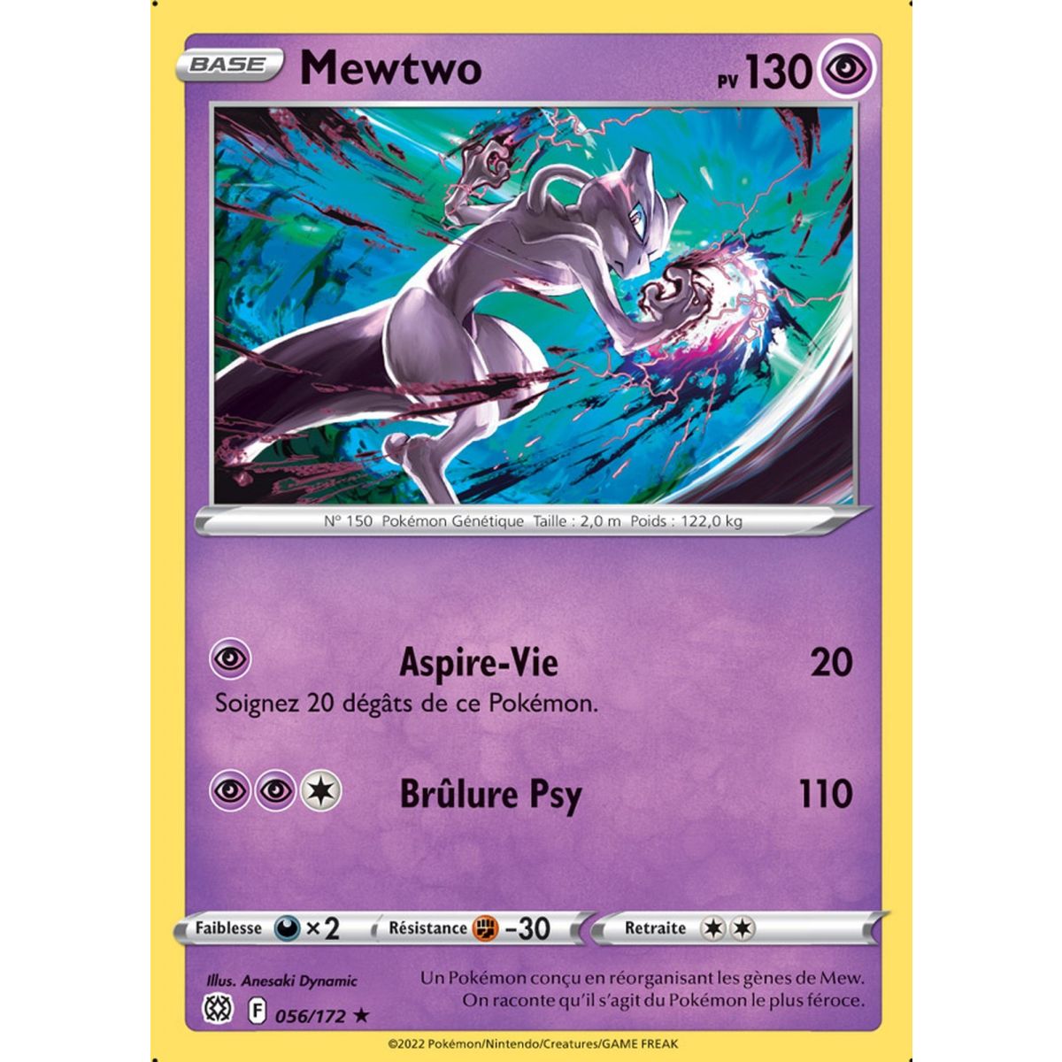 Mewtwo - Rare 056/172 - EB09 Epee et Bouclier Stars Etincelantes