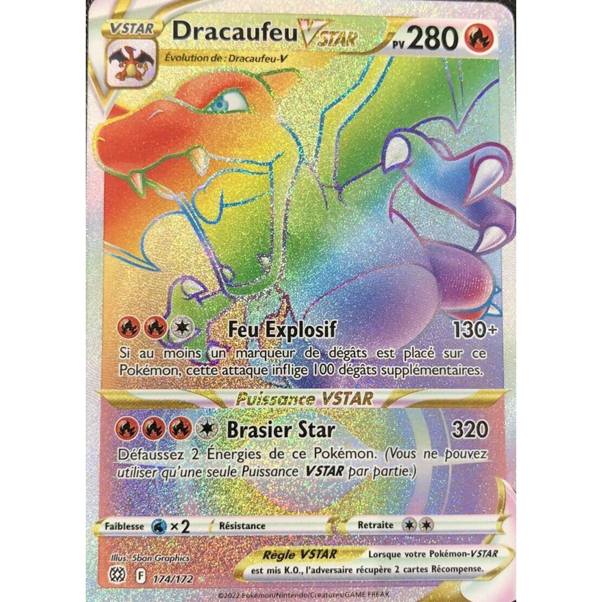 Ultra - Pokemon - Stars Etincelantes - Dracaufeu V 17/172