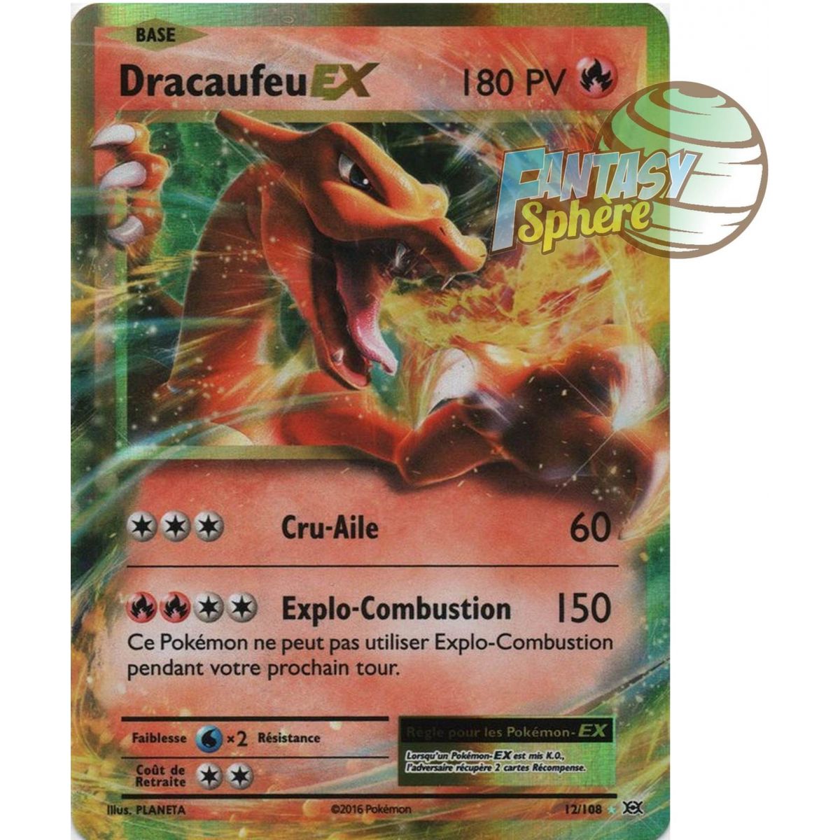 Dracaufeu EX - Ultra Rare 12/108 - XY 12 Évolutions
